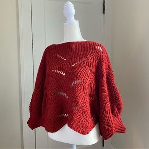 Ruby Knit Sweater with Balloon Sleeves! 🍂